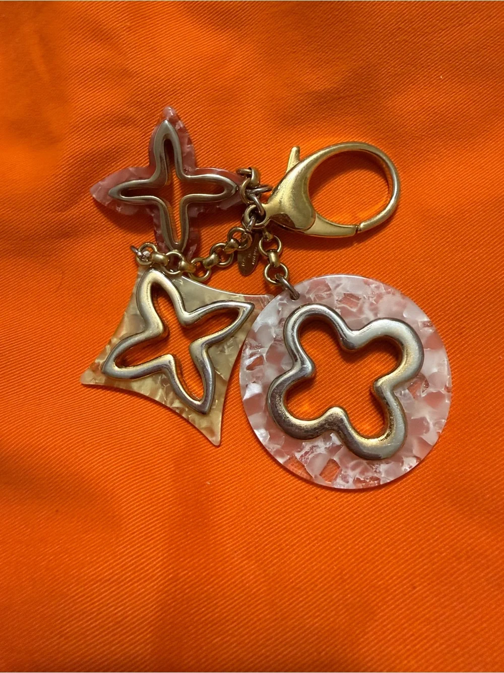 LV Flower bag charm includes box shopping and dust bag